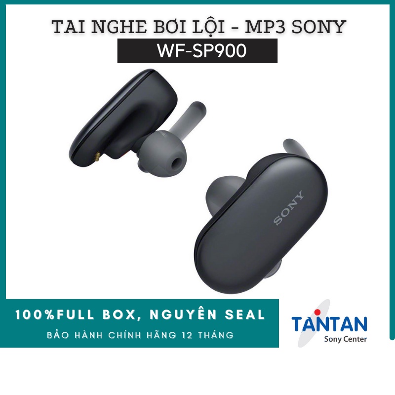 Tai Nghe BLUETOOTH BƠI LỘI Sony WF-SP900 | Chống nước IPX5/8 (nước biển sâu 2m) - MP3: 4GB - NFC - Pin: 21h - Eartip