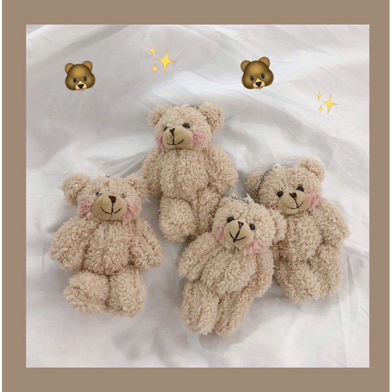 Móc khoá gấu và thỏ teddy