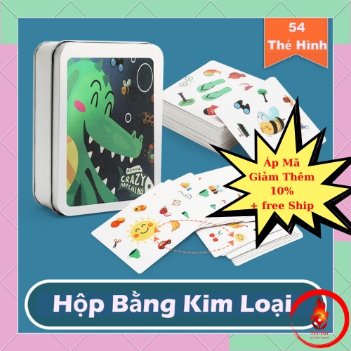 Đồ chơi Thẻ Bài Tìm Hình Giống Nhau board game giải trí giáo dục rèn luyện khả năng tập chung quan sát nhạy bén cho bé