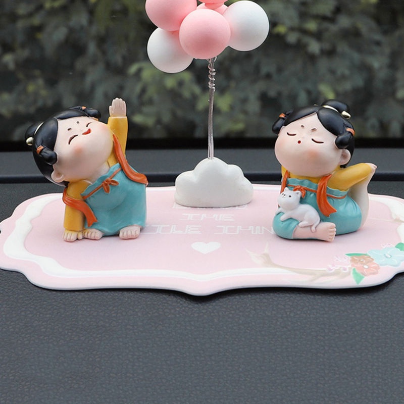 Đồ trang trí Búp Bê Dễ Thương Bằng Nhựa Resin Chống Mòn Trang Trí Nhà Cửa