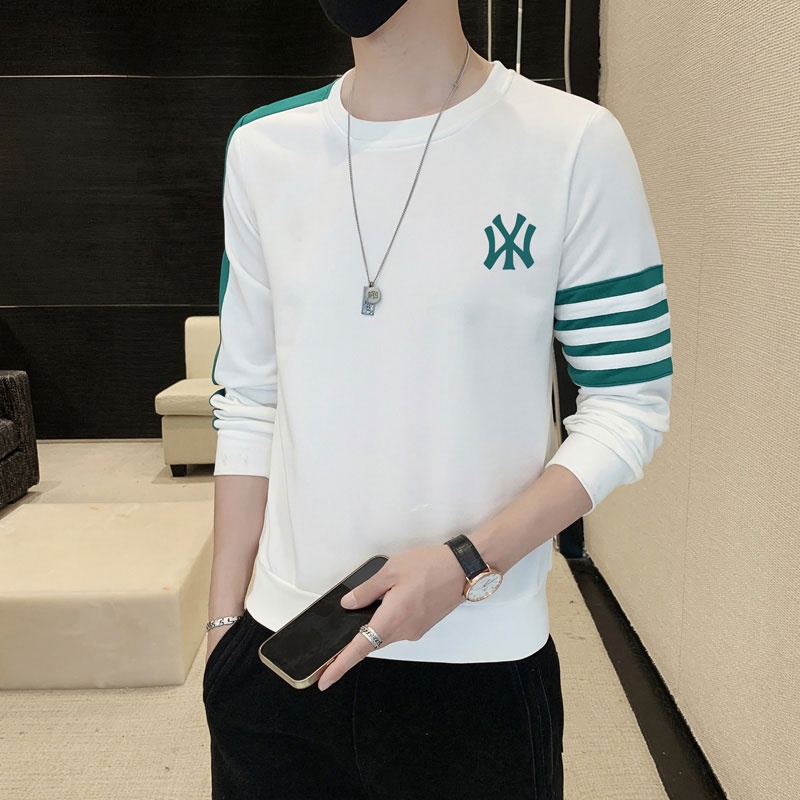 Áo Nỉ Dài Tay Cổ Tròn Form Rộng Thời Trang Xu Hướng Thể Thao Cho Nam