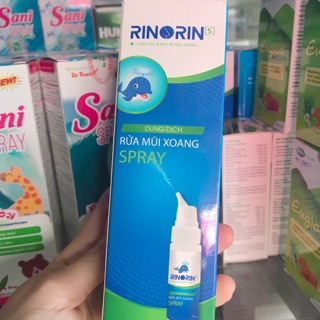 Rinorin spray 70ml xịt mũi rửa mũi xoang tiện lợi