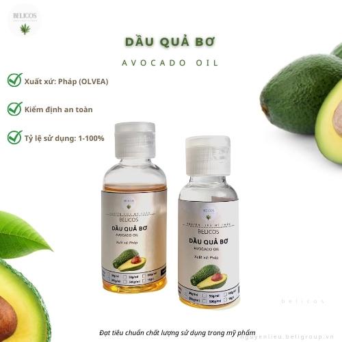 Dầu Quả Bơ nguyên chất - Dầu nền mỹ phẩm thiên nhiên, làm mềm da