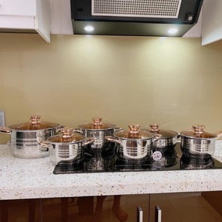 Bộ nồi đức 6 món engelberg 6 món 12 chi tiết