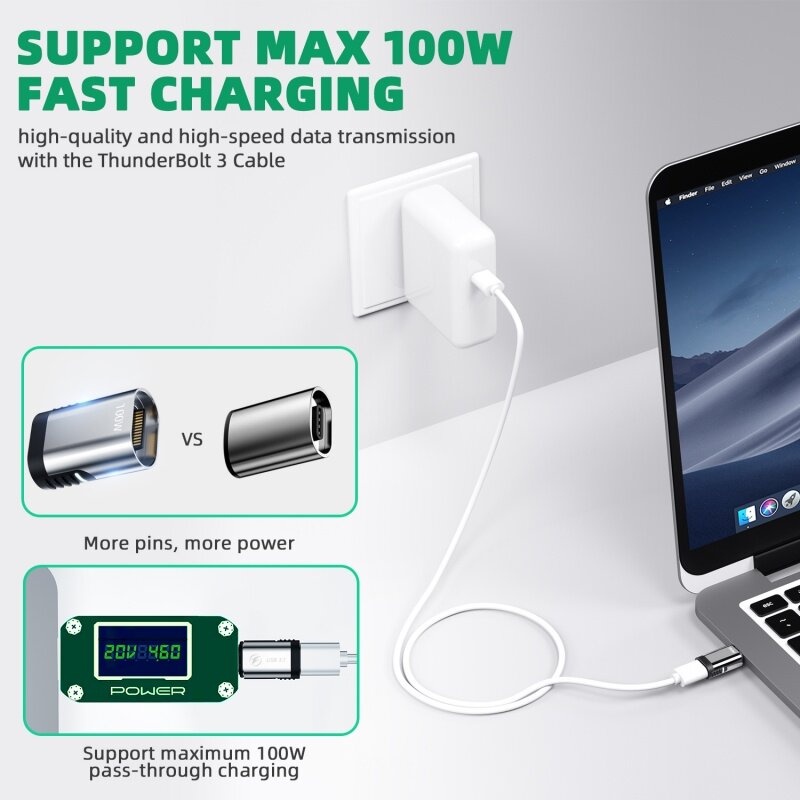 Đầu sạc nhanh ANKNDO Usb C 100W 24Pins USB PD Type C QC 4.0 cho Samsung