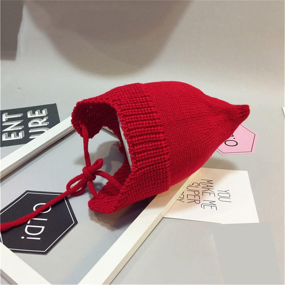 Mũ Beanie Dệt Kim Bằng Vải Cotton Cho Bé Sơ Sinh