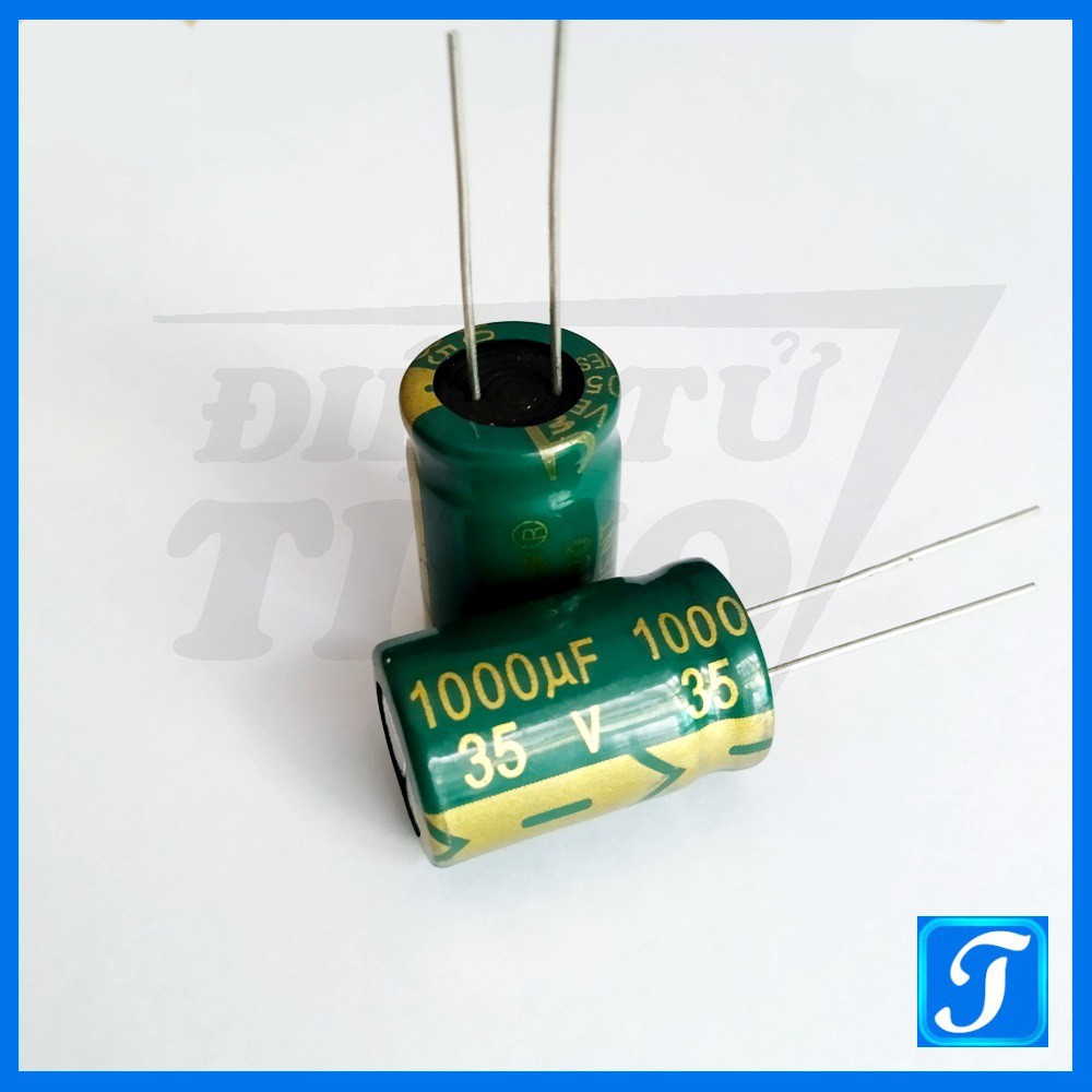 Tụ Hóa Tụ Phân Cực 1000uF 35V 13x21 mm Xuyên Lỗ