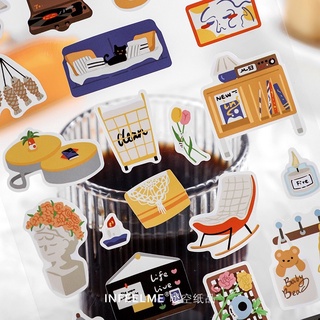 [MS34] Sticker/nhãn dán mini trang trí sổ/bullet journal