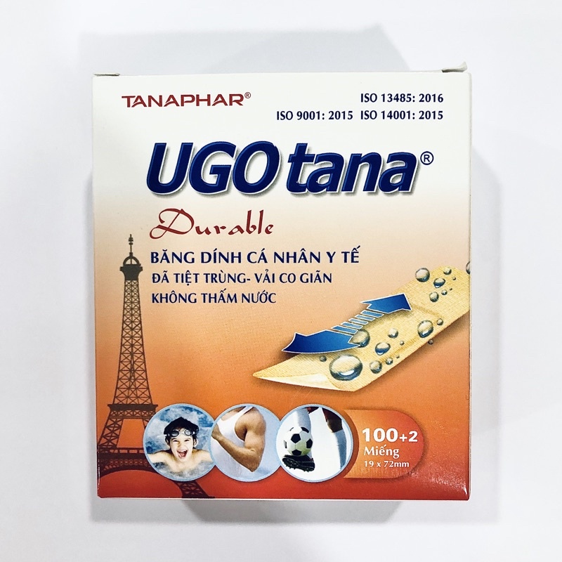 Băng cá nhân UGOTANA nhỏ 102 miếng