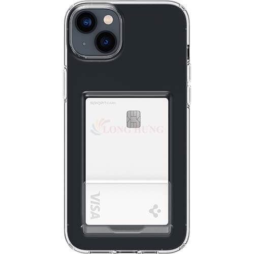 Ốp lưng chống sốc tích hợp khe đựng thẻ Spigen Crystal Slot Dual iP 14 Pro Max/14 Pro/14 Plus/14 - Hàng chính hãng
