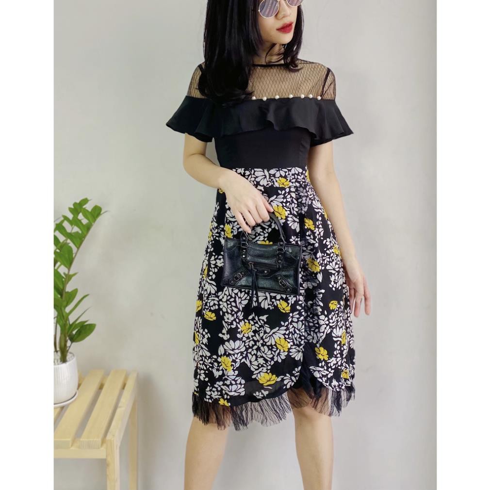 Váy xòe nữ - Áo nữ hoa bèo đính ngọc hàng thiết kế trẻ trung phù hợp đi chơi, đi làm chất vải mát mẻ | BigBuy360 - bigbuy360.vn