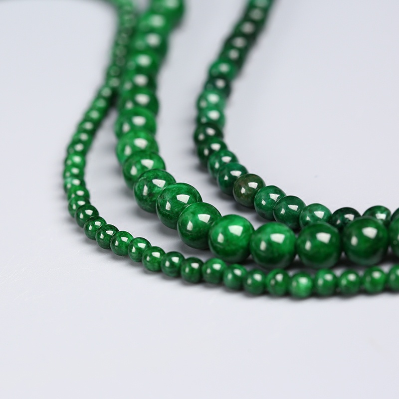 Chuỗi Hạt Tròn Bằng Sắt Màu Xanh Dương Chất Lượng Cao Dùng Làm Trang Sức DIY