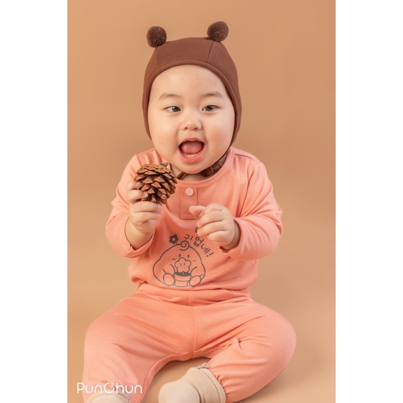 PUNCHUN - Bộ dài tay cổ trụ cho bé trai/bé gái