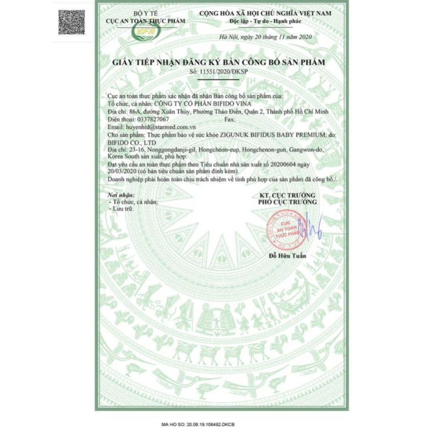 [GIÁ GỐC] Men Vi Sinh Bifidus Baby giúp bé bổ sung lợi khuẩn Hộp 30 Gói