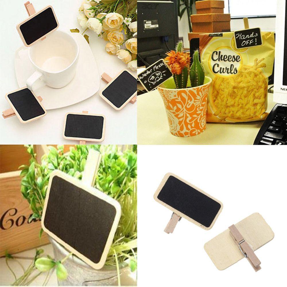 Giá Đỡ Bảng Đen Ghi Chú Mini Hình Chữ Nhật Dùng Trang Trí Đám Cưới