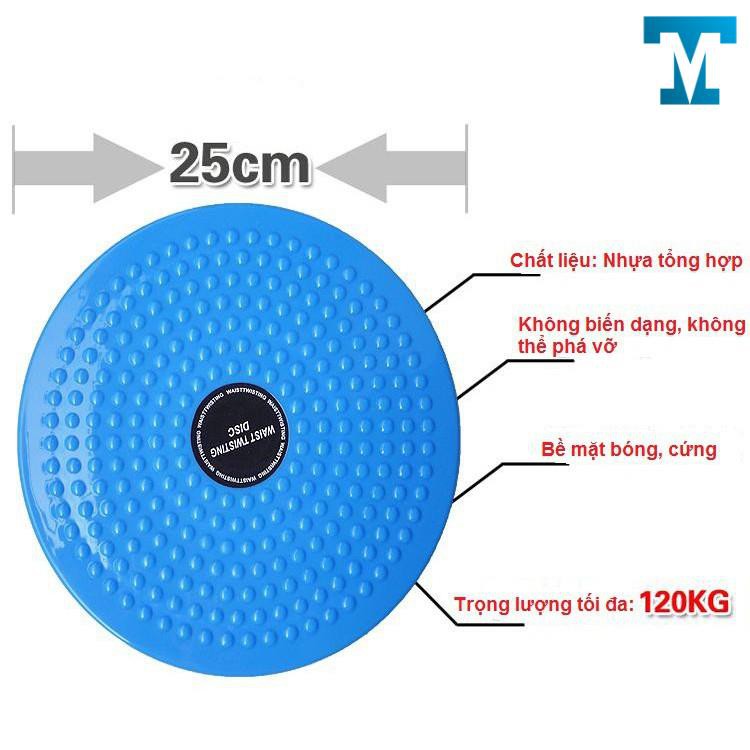 Đĩa xoay eo tập cơ bụng giúp eo thon giảm cân tại nhà với bàn xoay 360 độ từ Khodaumoisi