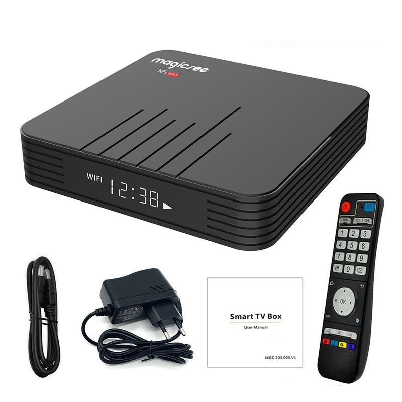 N5 MAX RAM 4G ROM 32G Bluetooth Wifi 2 băng tần mới S905X3 Cài sẵn các ứng dụng giải trí miễn phí