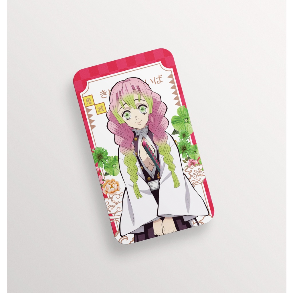 Thẻ Thanh Gươm Diệt Quỷ Bo Góc 9x5.4 Giấy Couche