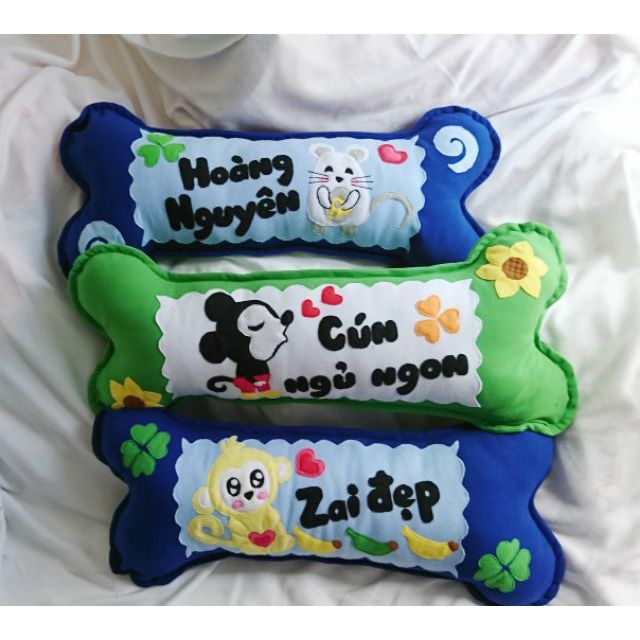 Bộ 5 gối và vỏ gối handmade