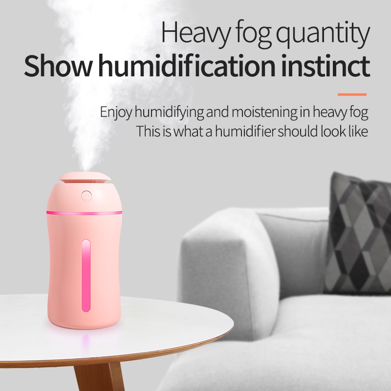 Máy Phun Sương Tạo Độ Ẩm Không Khí Mini Sạc Usb Không Gây Tiếng Ồn Cho Phòng Học/Ký Túc Xá/Văn Phòng
