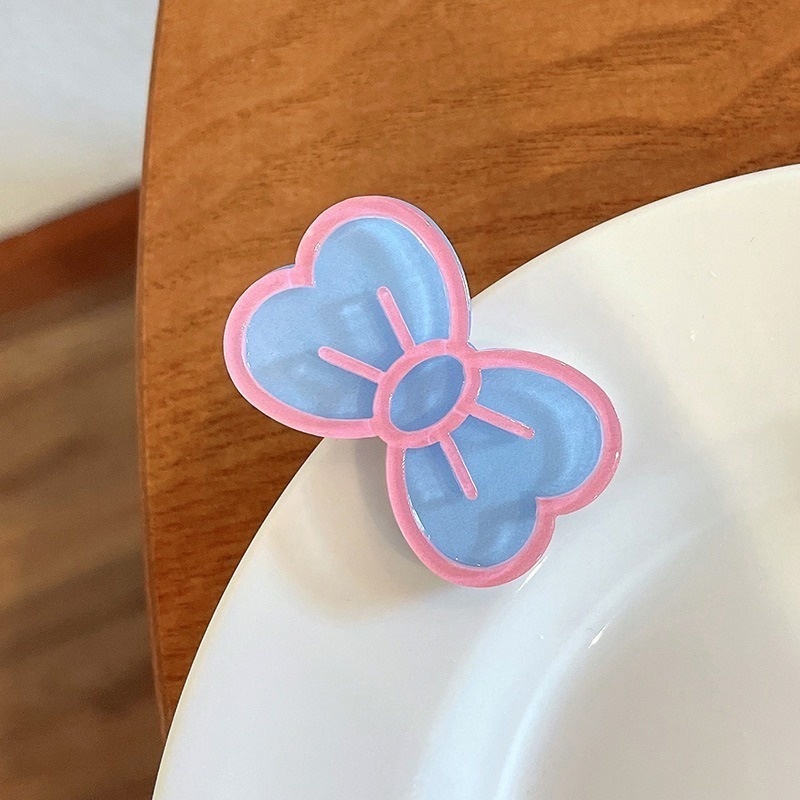 Kẹp Tóc Mái Mỏ Vịt Hình Nơ Trái Tim Màu Kẹo Ngọt Dễ Thương Phong Cách Hàn Quốc Nhật Bản Cho Nữ