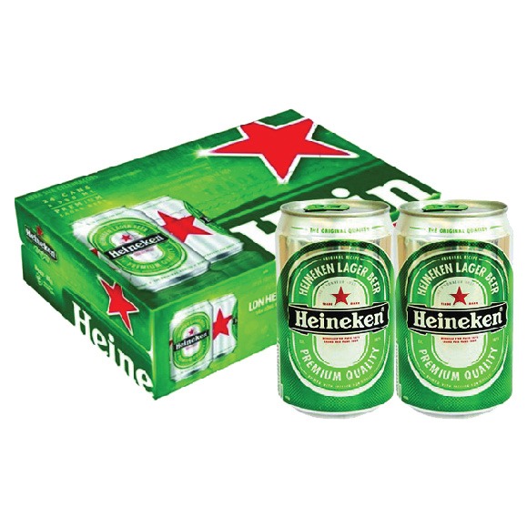 [Chính hãng] Combo 06 lon Bia Heineken Lon 330ml