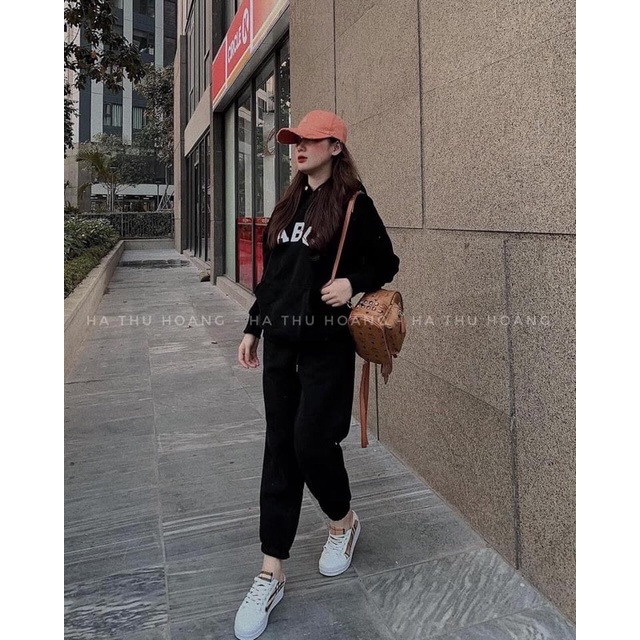 Set bộ nỉ hoodie ABC cúc bấm nỉ xịn dày ấm (annstore)