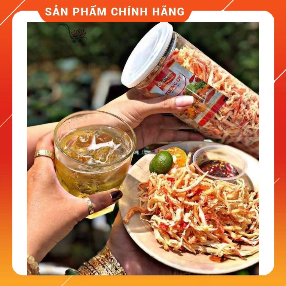 Mực Xé Sợi Hấp Nước Dừa 250g 1 Lon Vừa Rẻ Vừa Ngon