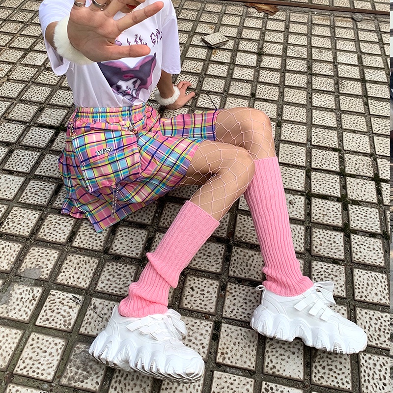 Tất dệt kim ống dài giữ ấm phong cách lolita thời trang thu đông cho nữ