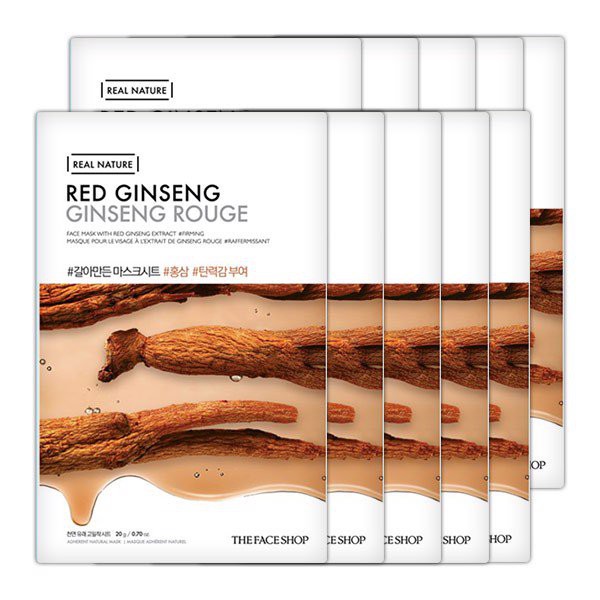  Mặt Nạ Giấy Tái Tạo Da TheFaceShop Real Nature Red Ginseng Face Mask 20g