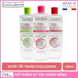 Nước Tẩy Trang Evoluderm Eau Micellaire 500ml