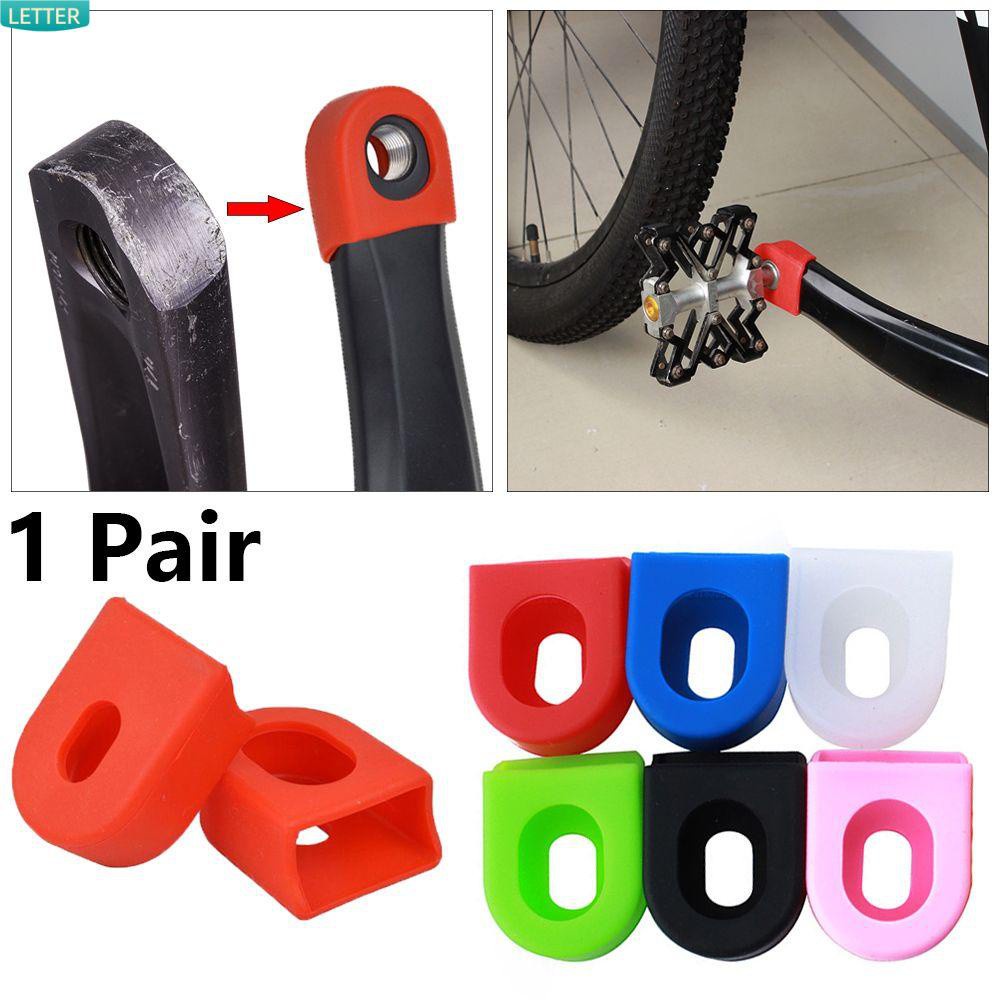 1 Cặp Vỏ Gel Silicon Bảo Vệ Tay Quay Xe Đạp Chống Bụi Bẩn Nhiều Màu Sắc