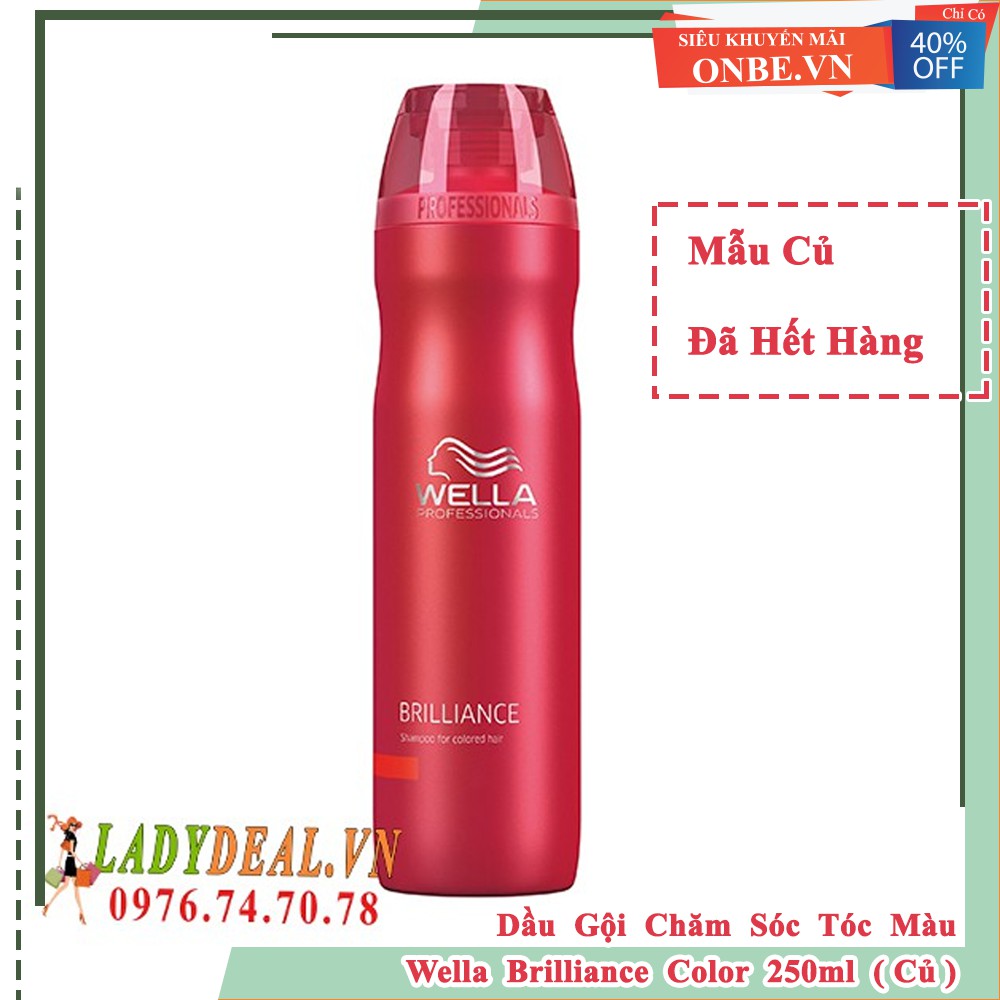 Dầu gội giữ màu tóc nhuộm Wella Brilliance shampoo 250ml