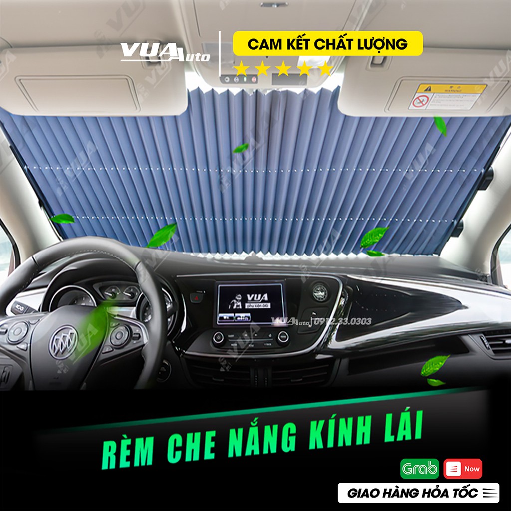 Rèm che nắng kính lái ô tô VuaAuto rèm kéo kính trước tiện lợi chắn nắng chống nóng cách nhiệt xe hiệu quả