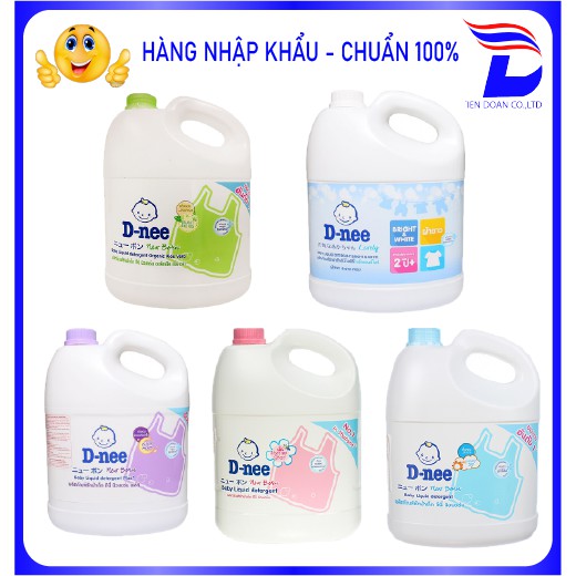 Nước giặt xã DNEE ⚡HÀNG NHẬP KHẨU ⚡ Thái Lan 3000ml chính hãng an toàn cho bé