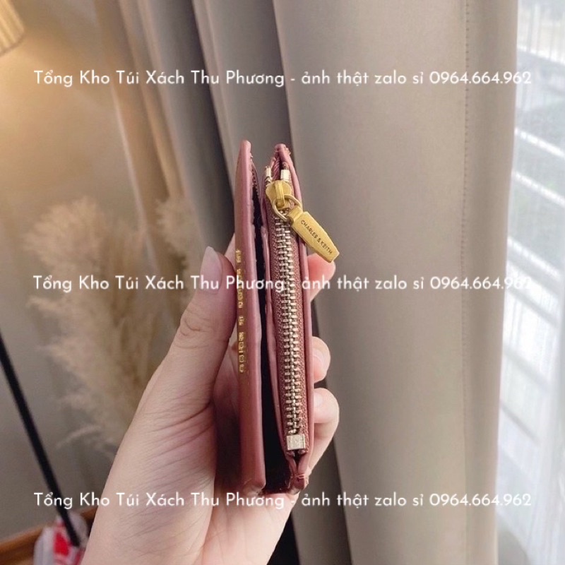 [Fullbox] Ví Cê ka mini hàng qc xuất xịn logo dập nổi nhiều ngăn siêu xinh (cam kết chuẩn hình)