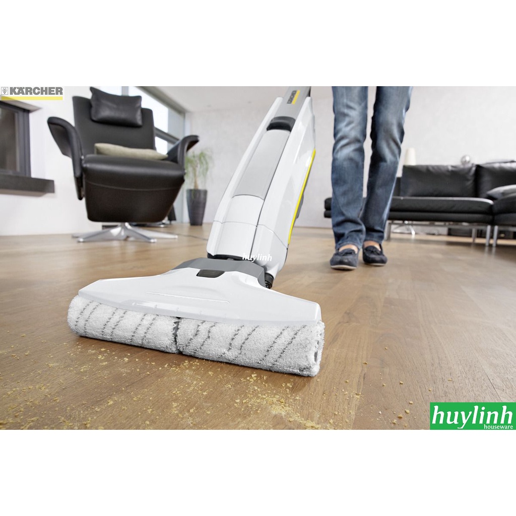 [Mã ELHAMS5 giảm 6% đơn 300K] Bộ 2 con lăn lau sàn cho máy Karcher FC5 - 2.055-007.0