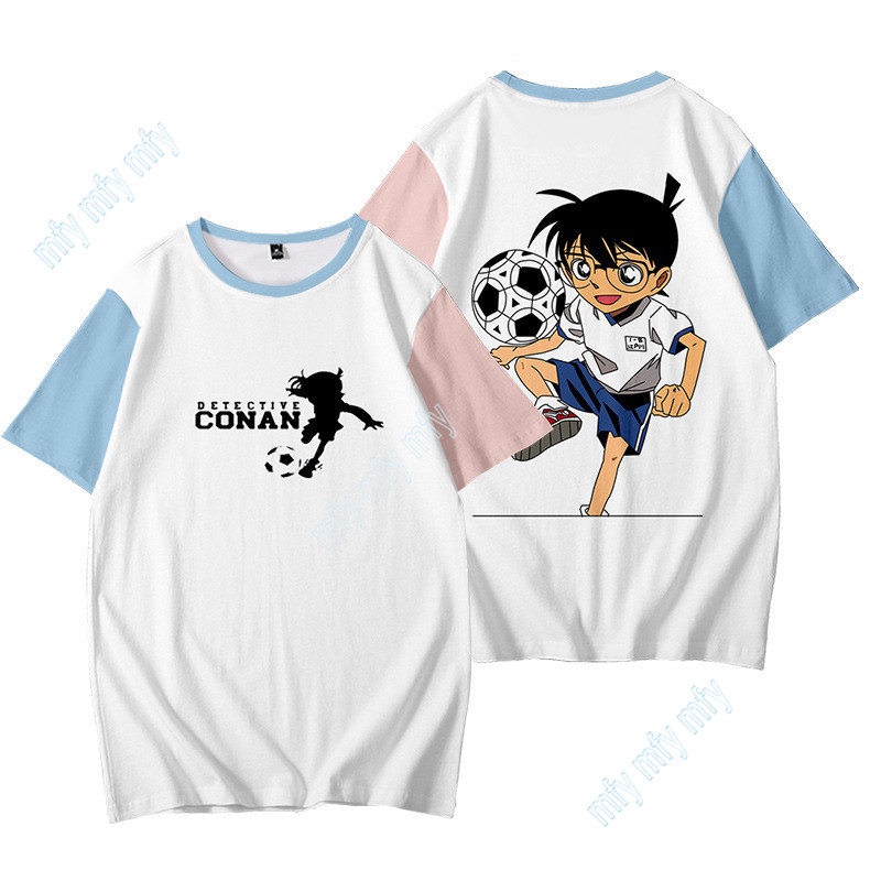 Áo Thun Tay Ngắn In Hình Thám Tử Conan Thời Trang Mùa Hè Cho Bé