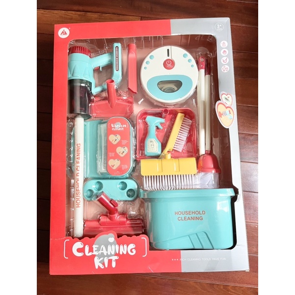 Đồ chơi dọn dẹp vệ sinh cho bé - máy hút bụi đa năng - rô bốt lau nhà dùng pin mẫu mới 2023