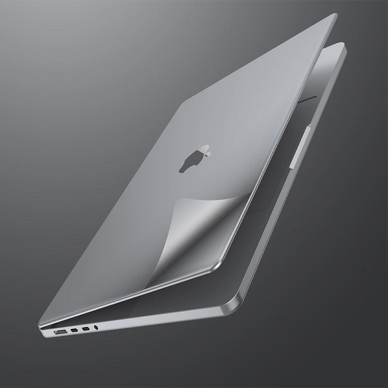 DÁN 3M INNOSTYLE (USA) DIAMOND GUARD 6-IN-1 SKIN SET FOR MACBOOK PRO 14″ - 16” 2021 (SPACE GRAY, SILVER)