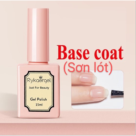Sơn liên kết (base) và top bóng rykaergel trang trí chắm sóc móng làm nail