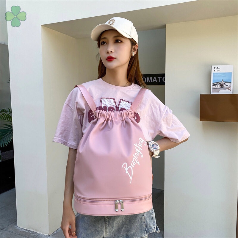 Túi Dây Rút Đeo Vai Hai Ngăn Đựng Đồ Tập Thể Thao yoga Chống Thấm Nước Thời Trang Cho Nữ