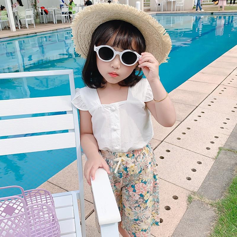 Set Áo Cánh Tiên Và Quần Short Phong Cách Hàn Quốc Xinh Xắn Dành Cho Bé Gái