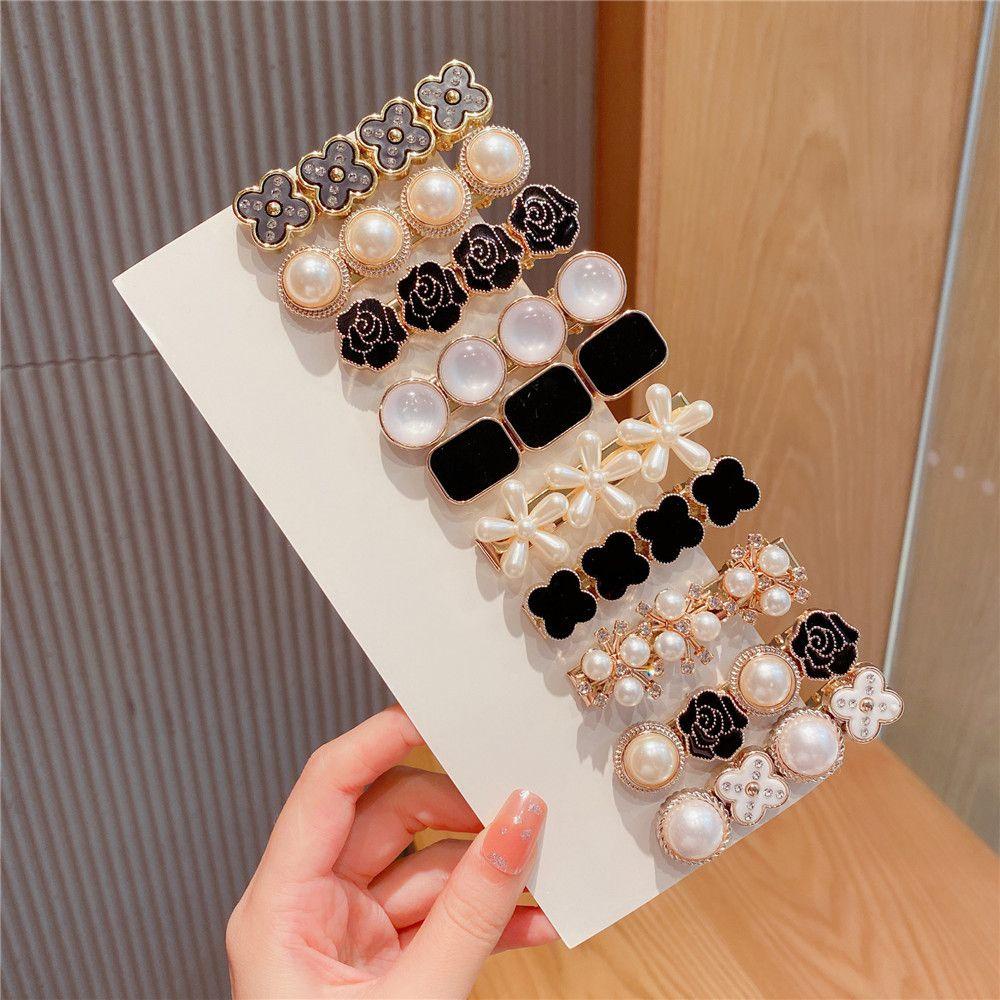 Trâm Cài Tóc Đính Hoa Kiểu Hàn Quốc Ngọt Ngào Cho Cô Dâu|Nút Bấm Trang Trí Xinh Xắn Chất Lượng