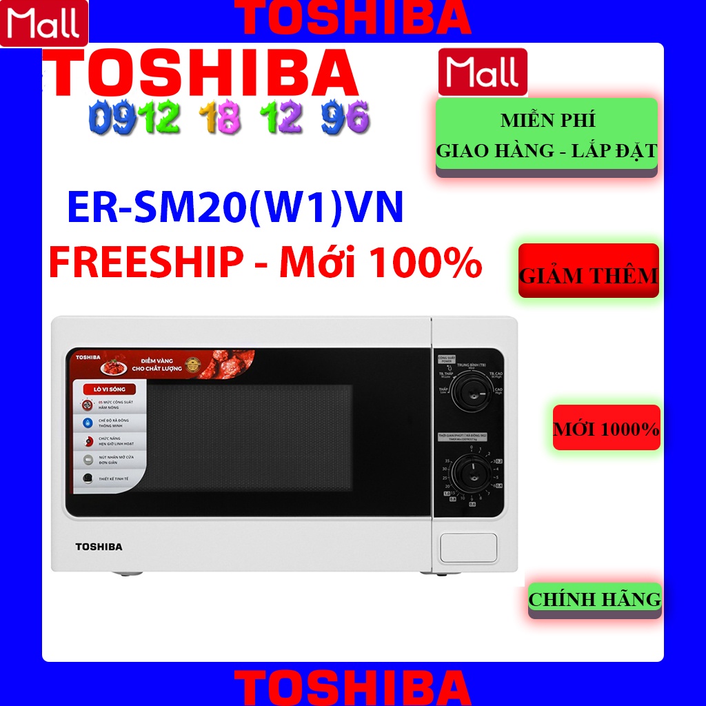 Lò vi sóng Toshiba ER-SM20W1VN 20 lít - SM20W