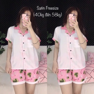 Đồ bộ pijama satin đùi