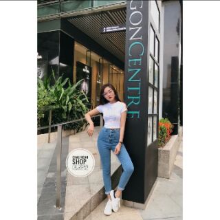 Quần Jean nữ lưng cao qua rốn