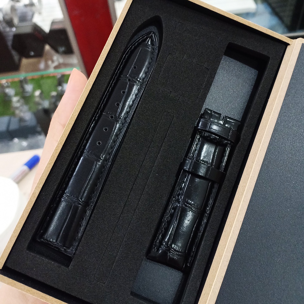 [HOT] Dây đeo tay Da Cá Sấu Thay Thế Cho Đồng Hồ Omega full size 19mm, 20mm, 21mm, 22mm