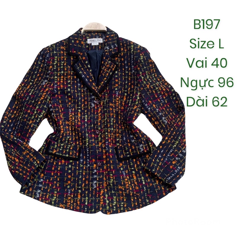 Áo blazer nữ B197 siêu phẩm độ mới 98% 2hand Hàn si tuyển ảnh thật