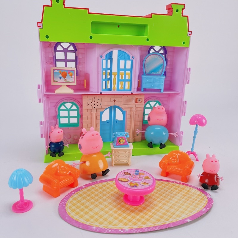 Bộ Đồ Chơi Ngôi Nhà Heo Peppa Pig-Nhà Lợn Đáng Yêu Có Âm Thanh